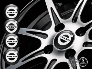 Volvo Adesivo su Cerchi Design Silicone Alta Qualità
